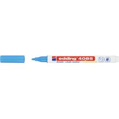 Edding 4085 Marcador de tiza líquida para vidrio y superficie no porosa. Con punta redonda.Trazo: 1-2 mm. Color azul claro