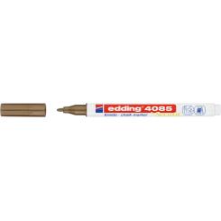 Edding 4085 Marcador de tiza líquida para vidrio y superficie no porosa. Con punta redonda.Trazo: 1-2 mm. Color cobre