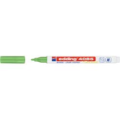 Edding 4085 Marcador de tiza líquida para vidrio y superficie no porosa. Con punta redonda.Trazo: 1-2 mm. Color verde metálico
