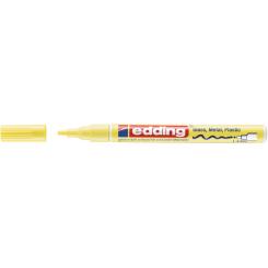 Edding 751 Marcador con tinta opaca brillante, punta redonda. Trazo: 1-2 mm. Color amarillo pastel
