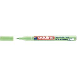 Edding 751 Marcador con tinta opaca brillante, punta redonda. Trazo: 1-2 mm. Color verde pastel