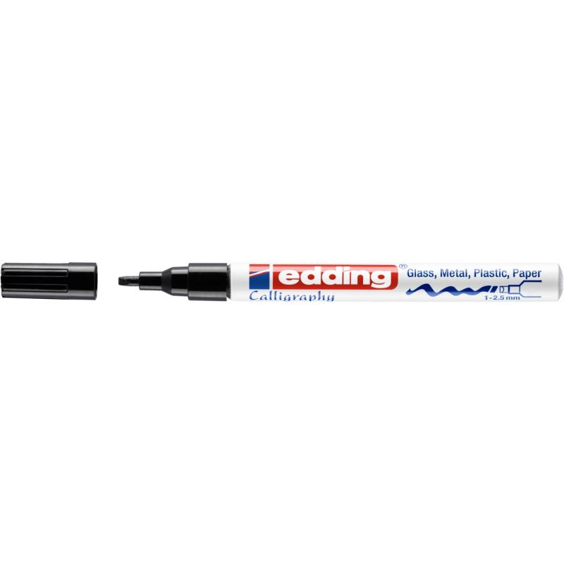 marcador-edding-753-tinta-opaca-para-caligrafia-negro