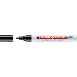 Edding 8750 Marcador permanente para superficies ligeramente aceitosas ó con polvo. Efecto de lacado. Trazo:1,5-3 mm. Color negro