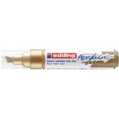 Edding 5000 Marcador acrílico de trazo grueso de 5-10 mm. Color oro rico mate