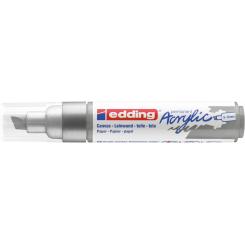 Edding 5000 Marcador acrílico de trazo grueso de 5-10 mm. Color plata mate