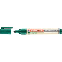 Edding 29 Marcador EcoLine para pizarras blancas punta biselada. Trazo de 1 - 5 mm. Color verde