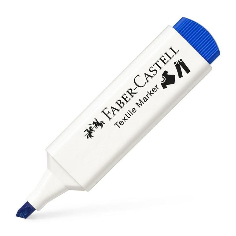 Marcador FABER-CASTELL Ropa Textile Azul Oscuro