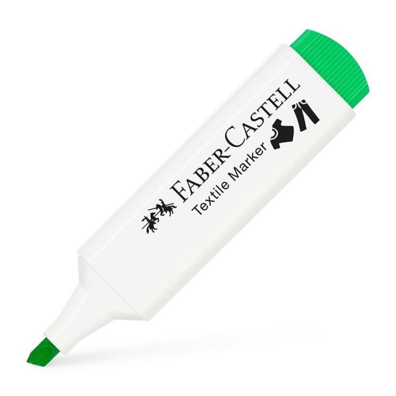 Marcador FABER-CASTELL Ropa Textile Verde