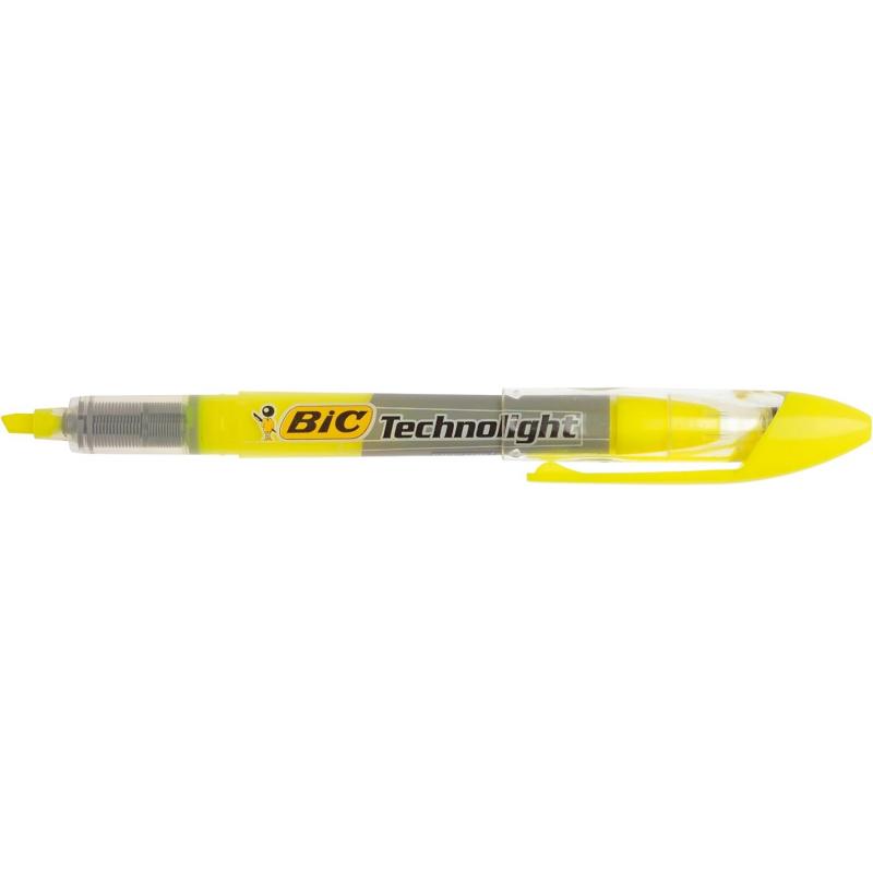 Marcador Fluor Bic Highlighter Technolight amarillo