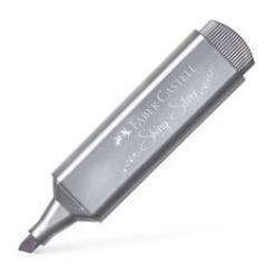 Marcador Fluor FABER-CASTELL Textliner 1546 Metálico Plata