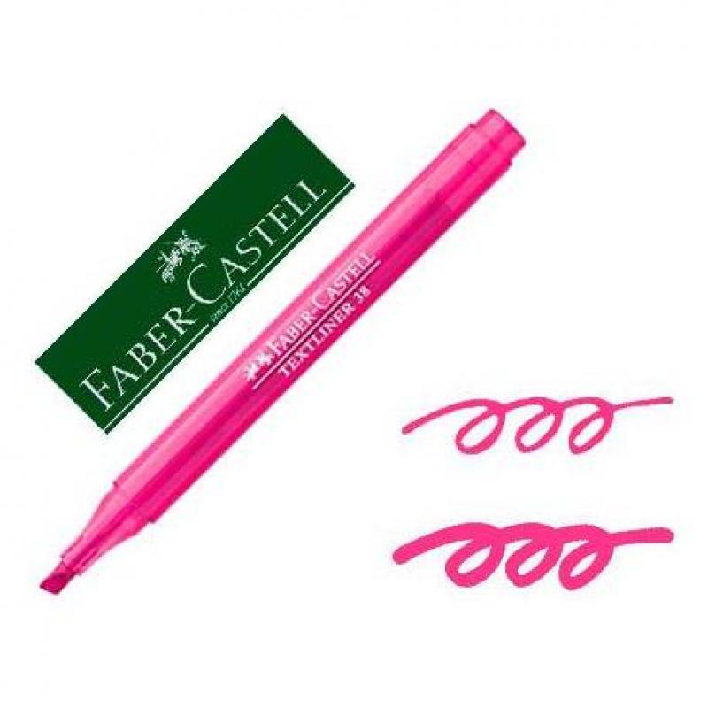 Marcador Fluor FABER-CASTELL Textliner 38 Rosa