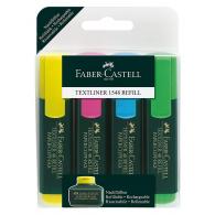 Marcador Fluor FABER-CASTELL Textliner 48  Estuche de 4 surtido