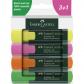 Marcador Fluor FABER-CASTELL Textliner 48  Estuche de 4 surtido