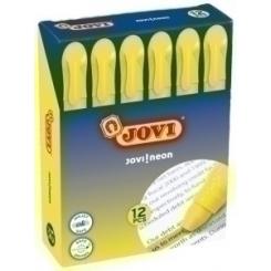 Marcador Fluor Gel Jovi Caja De 12 Amarillo