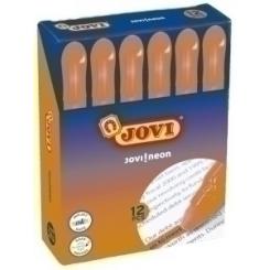 Marcador Fluor Gel Jovi Caja De 12 Naranja