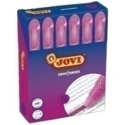 Marcador Fluor Gel Jovi Caja De 12 Rosa
