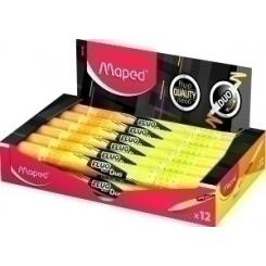 Marcador Fluor Maped Fluo Duo Amarillo/Naranja Caja De 12