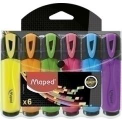 Marcador Fluor Maped Fluo Peps Classic  Pack De 6