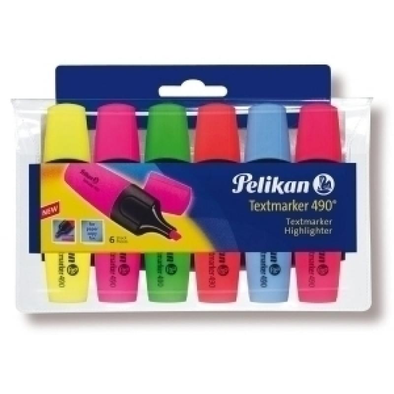 marcador-fluor-pelikan-textmarker-490-estuche-de-6-surtido