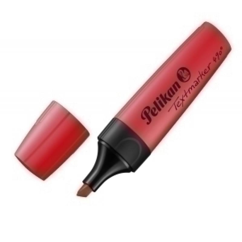 marcador-fluor-pelikan-textmarker-490-rojo