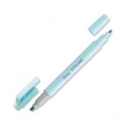 Marcador Fluor Pentel Doble Punta Azul Claro Pastel