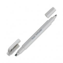 Marcador Fluor Pentel Doble Punta Gris Pastel