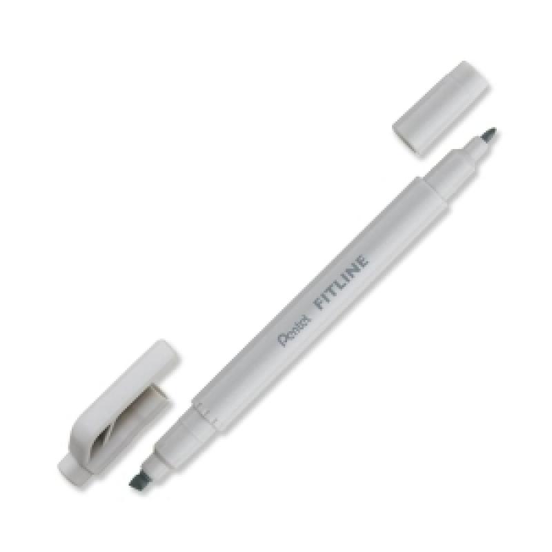 marcador-fluor-pentel-doble-punta-gris-pastel