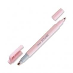 Marcador Fluor Pentel Doble Punta Rosa Pastel