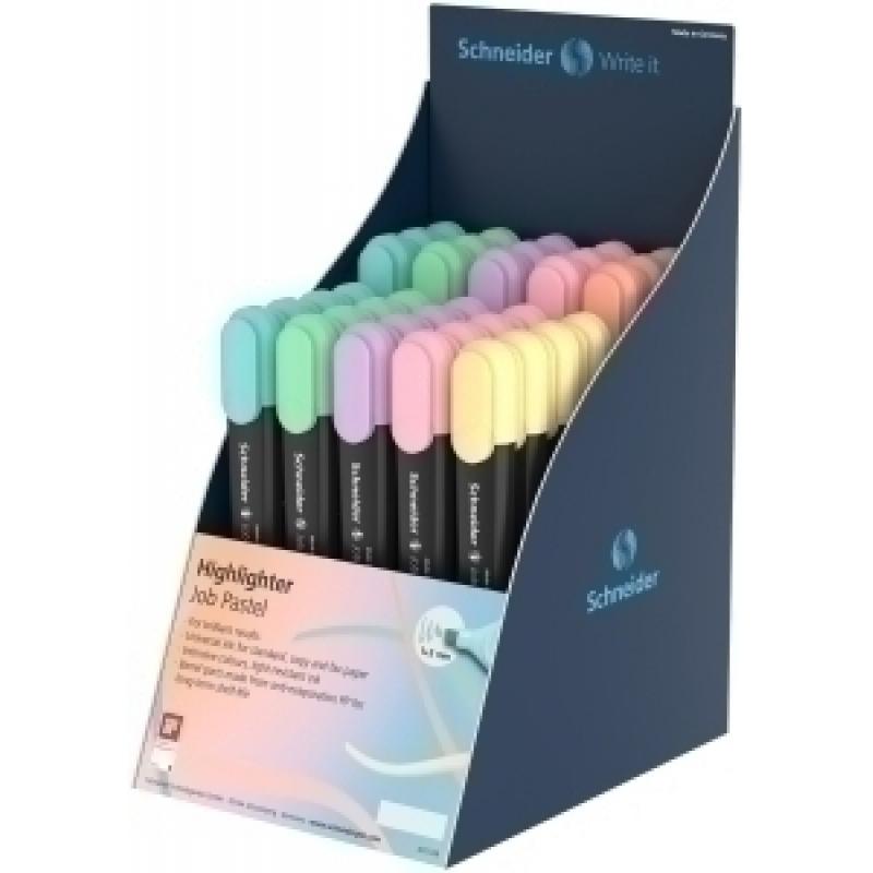 marcador-fluor-schneider-job-pastel-surtido-expositor-de-85