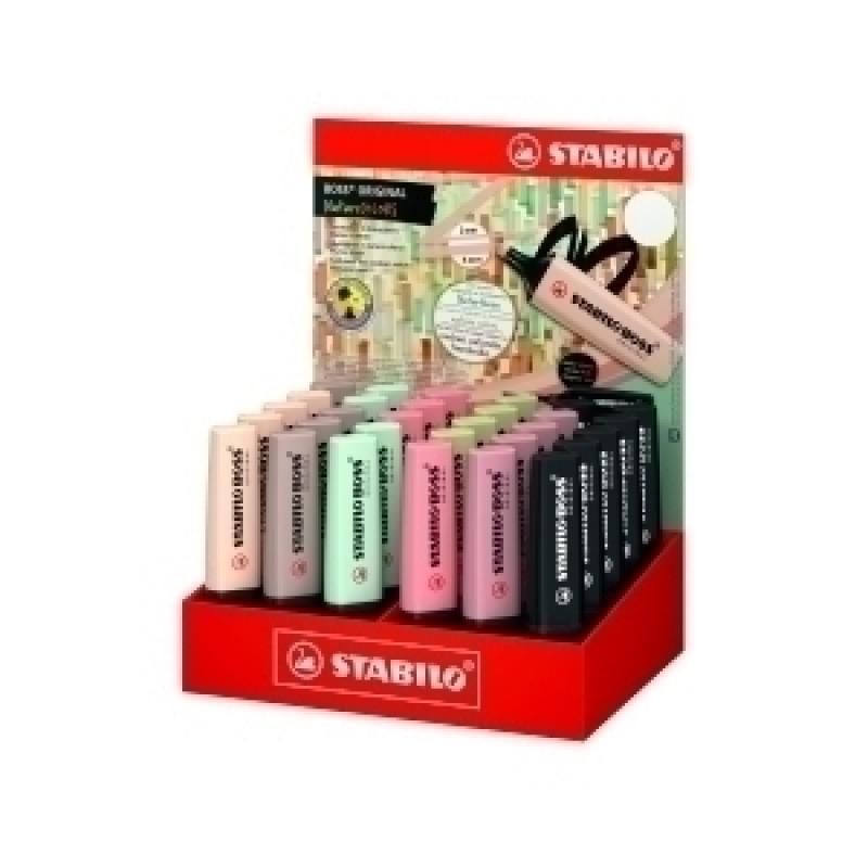 marcador-fluor-stabilo-boss-70-nature-colors-surtido-expositor-de-30