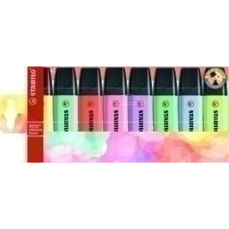 marcador-fluor-stabilo-boss-70-pastel-blister-de-8