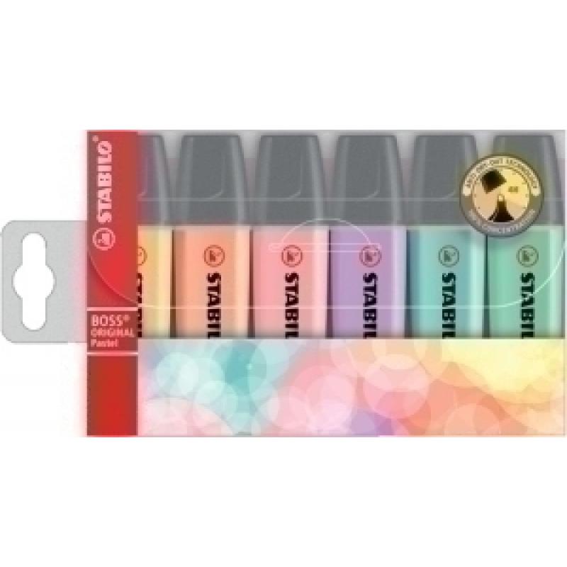 marcador-fluor-stabilo-boss-70-pastel-estuche-de-6
