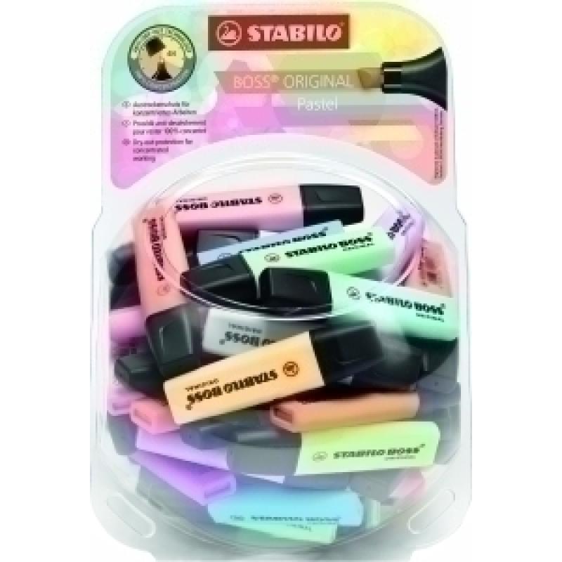 marcador-fluor-stabilo-boss-70-pastel-surtido-bombonera-de-60