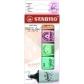 marcador-fluor-stabilo-boss-mini-07-pastel-estuche-de-5-rubor-rosa-pizca-de-menta-toque-turquesa-naranja-gris