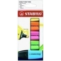 Marcador Fluor Stabilo Boss Mini Estuche De 5