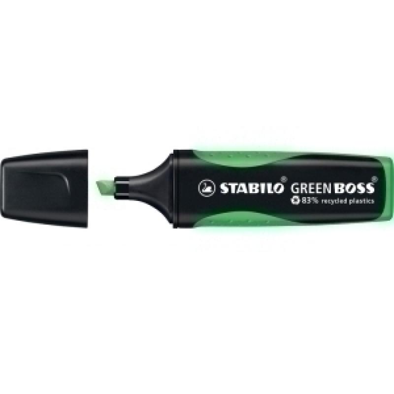 marcador-fluor-stabilo-green-boss-verde