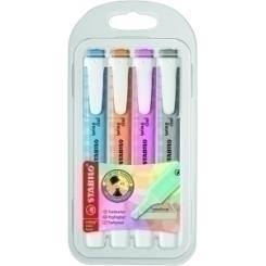 Marcador Fluor Stabilo Swing Cool Pastel (112, 125, 158, 194) Bolsillo Set De 4