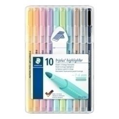 Marcador Fluor Staedtler 362 Triplus Textsurfer Pastel&Vintage Box De 10