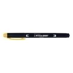 Marcador Fluor Tombow Mono Edge Doble Punta Amarillo