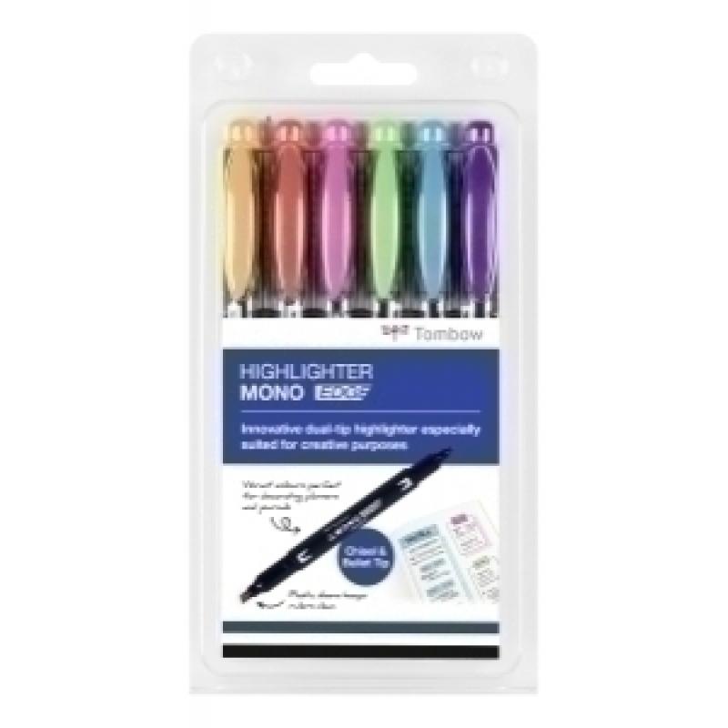 marcador-fluor-tombow-mono-edge-doble-punta-surtido-estuche-de-6