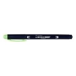 Marcador Fluor Tombow Mono Edge Doble Punta Verde