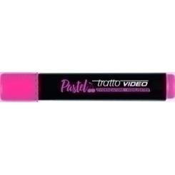 Marcador Fluor Tratto Video Pastel Rojo Cereza Caja De 12