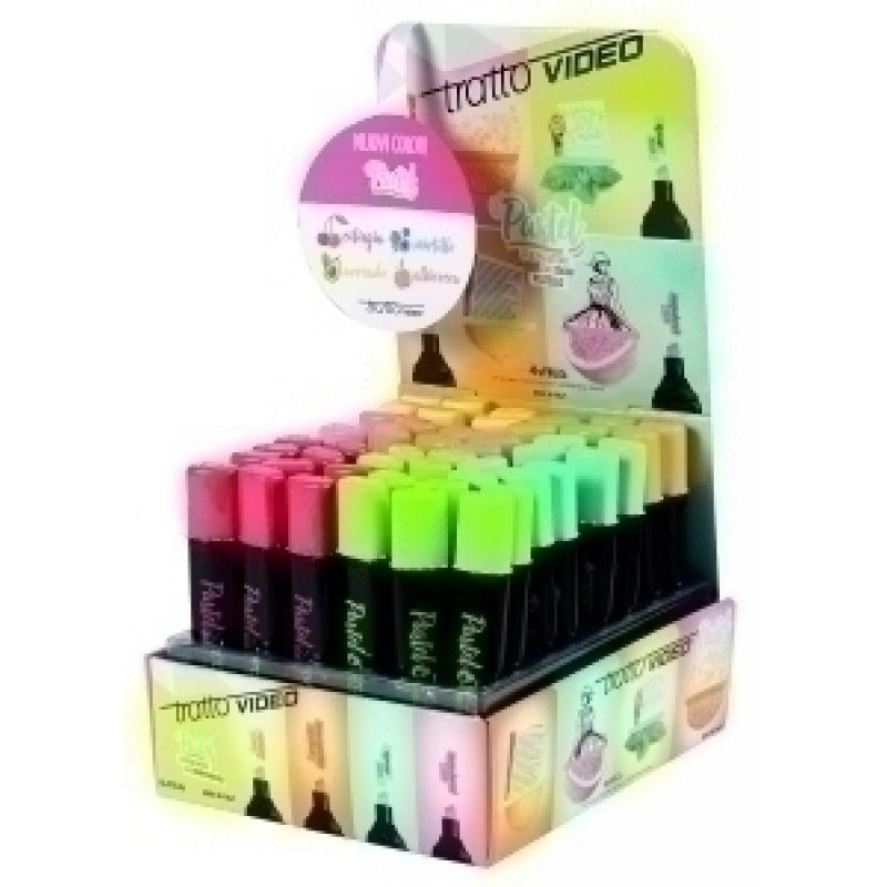 marcador-fluor-tratto-video-pastel-surtido-expositor-de-48