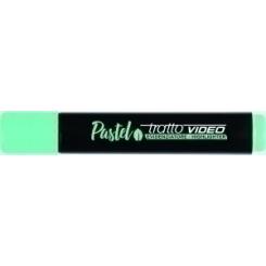 Marcador Fluor Tratto Video Pastel Verde Menta Caja De 12