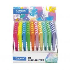 Marcador Fluorescente Pen Highlighter Campus University Colores Neón + Pastel