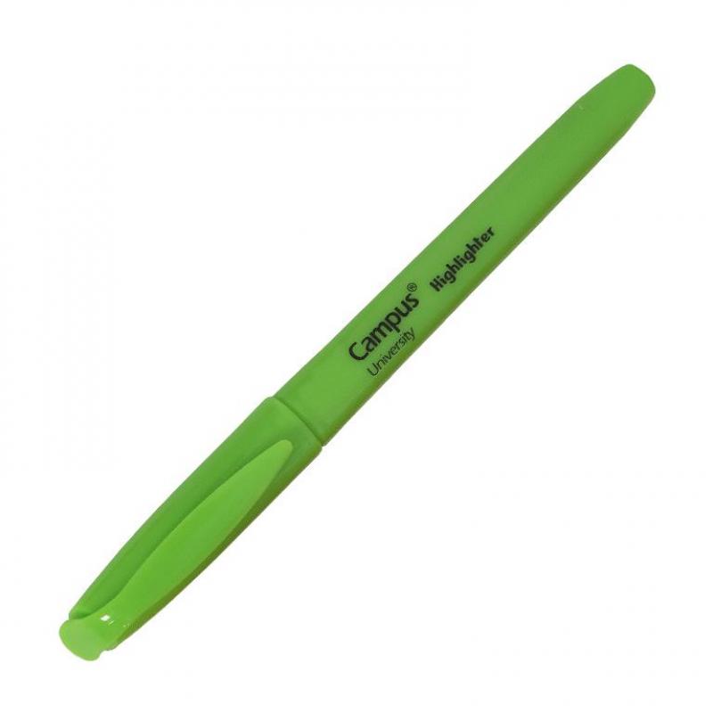 marcador-fluorescente-pen-highlighter-campus-university-verde