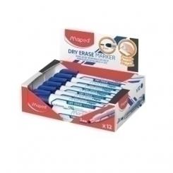 Marcador Maped Borrable Jumbo Multi Superficie Conico 2 Mm. Azul