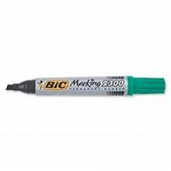 Marcador Permanente Bic Marking 2300 Biselado Verde