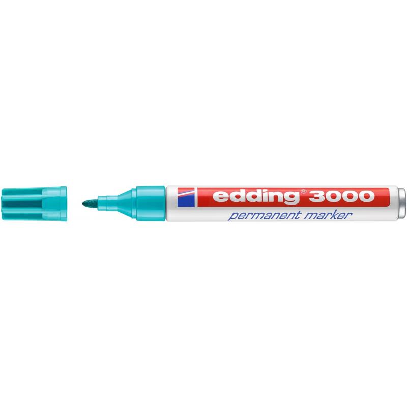 marcador-permanente-edding-3000-conico-azul-turquesa