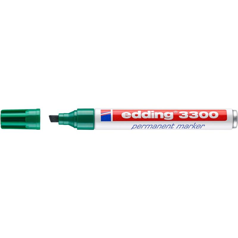 marcador-permanente-edding-3300-biselado-verde